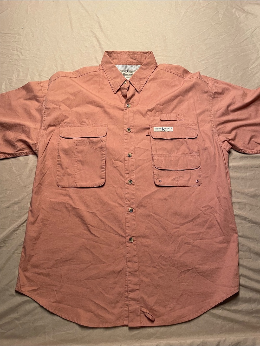 Hook & Tackle Outfitters Technical Fishing Gear Shirt Vented Back - Dusty Rose